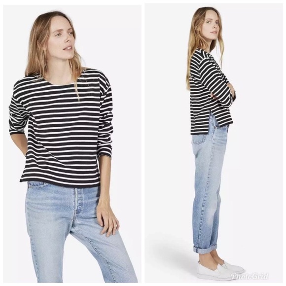 Everlane Tops - Everlane boxy striped tee